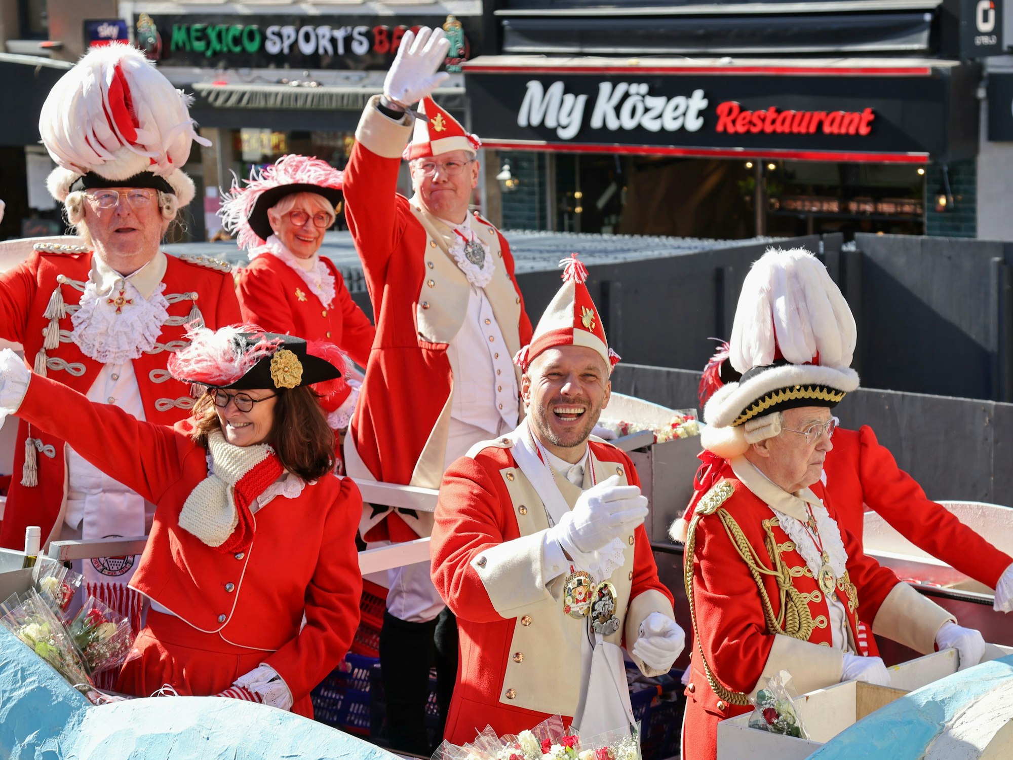 Lukas Podolski bei den Roten Funken.