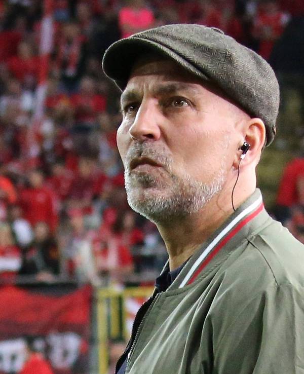 Markus Babbel bei einem Einsatz als TV-Einsatz in Kaiserslautern.