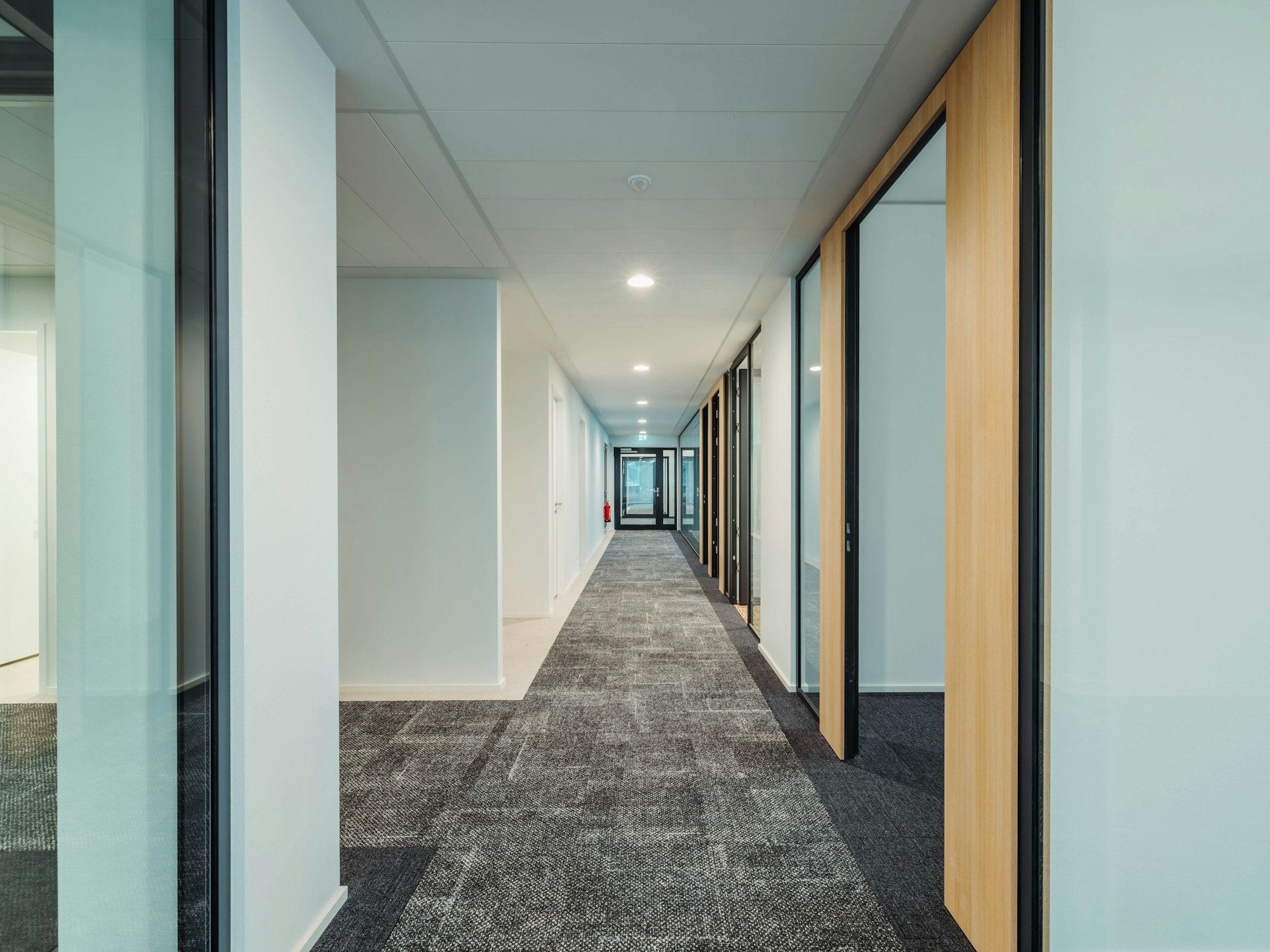 Der neue Bürokomplex von innen.