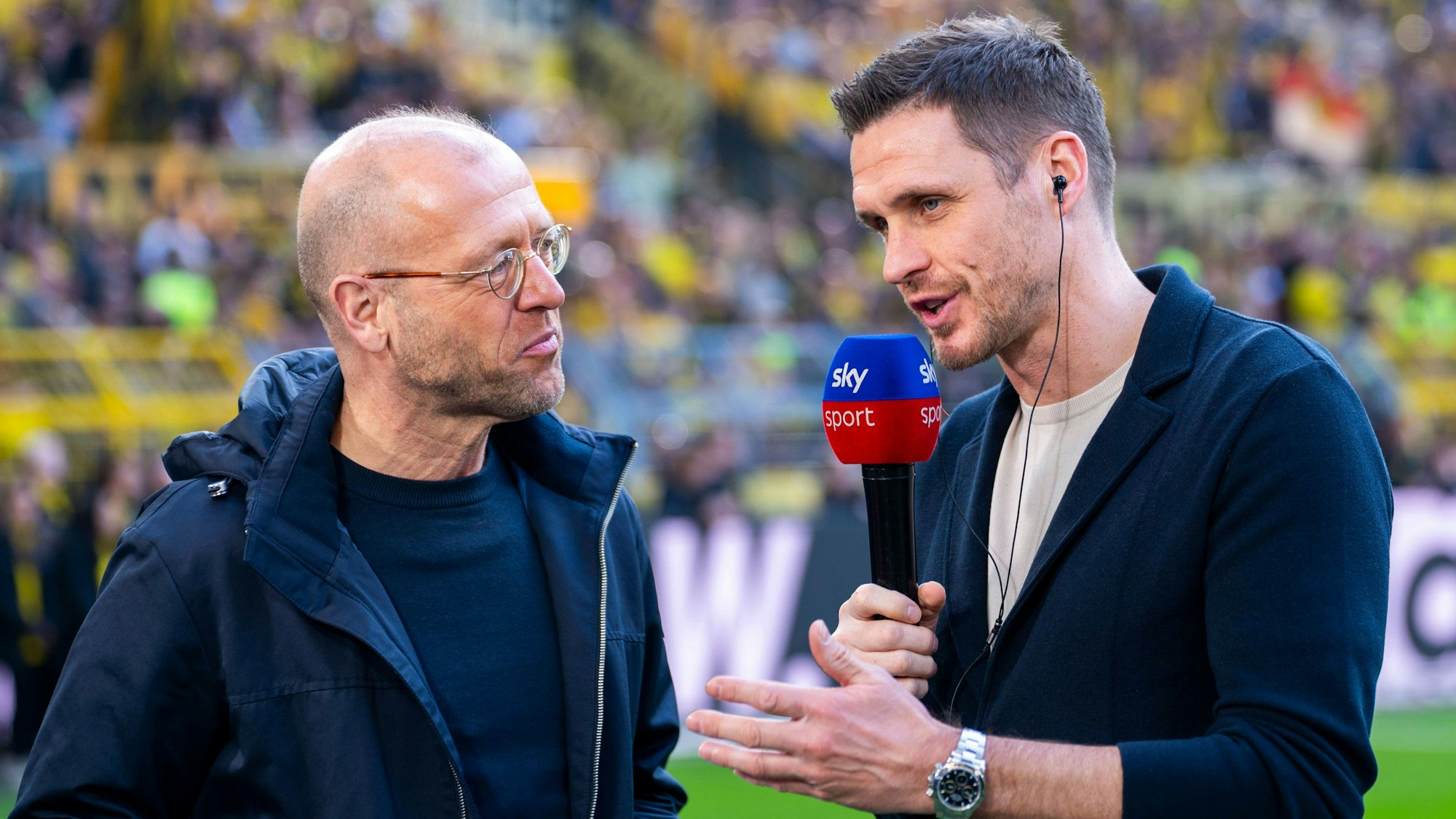 Sebastian Kehl im Interview mit Sky-Reporter Patrick Wasserziehr.