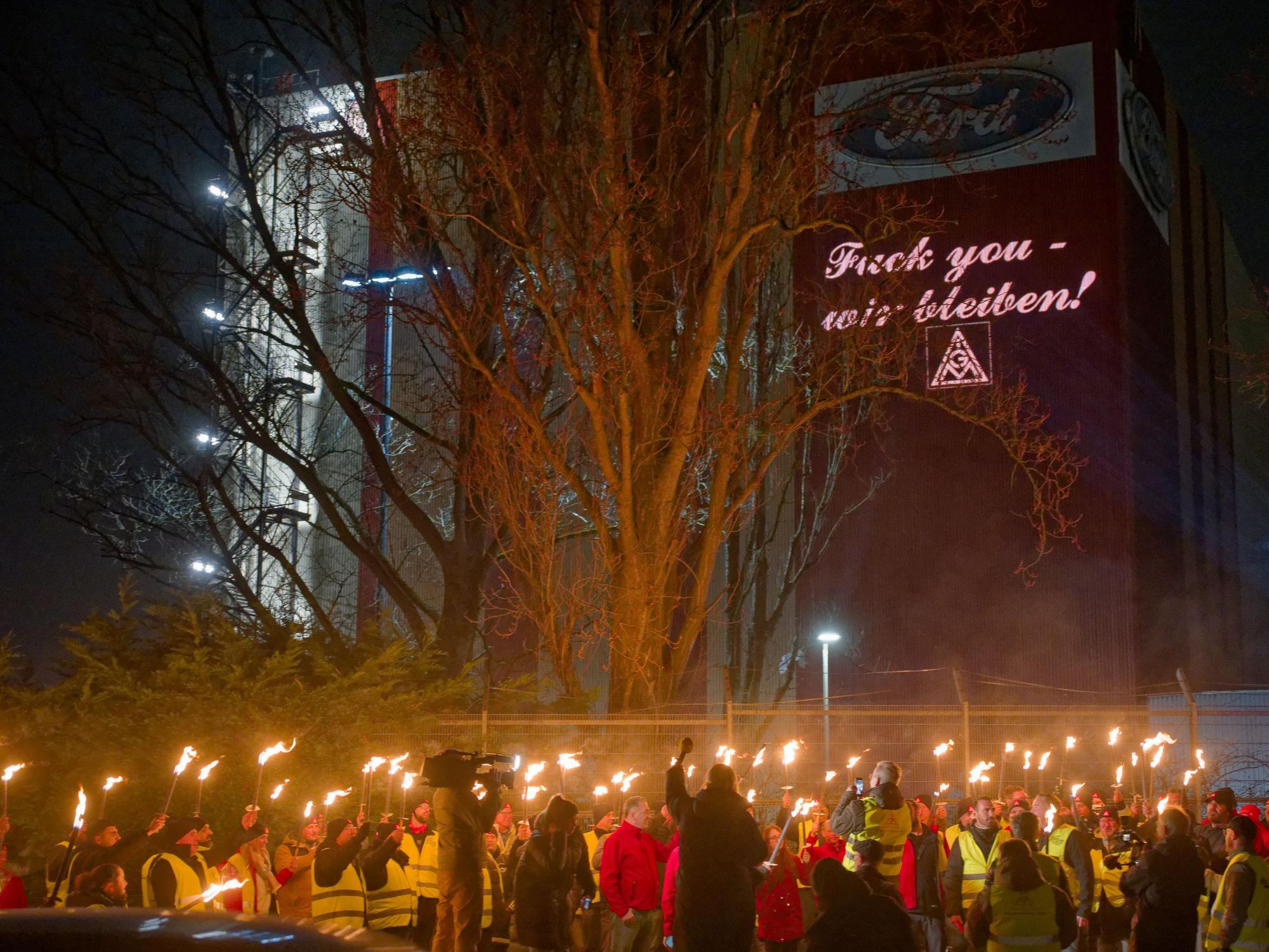 Am Dienstagabend (11. März) hatte es eine große Protestaktion im Ford-Werk in Köln gegeben.