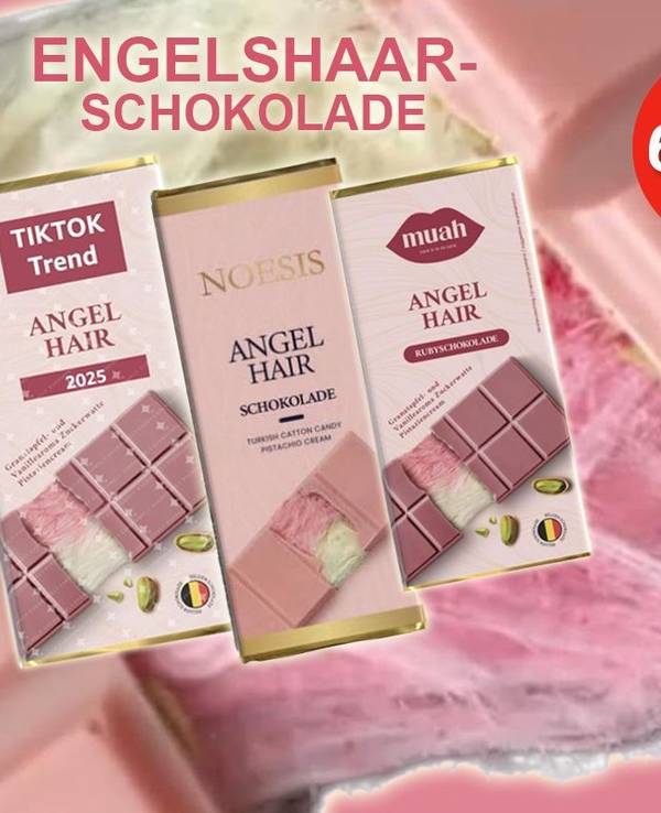 Anordnung von Engelshaar-Schokoladen
