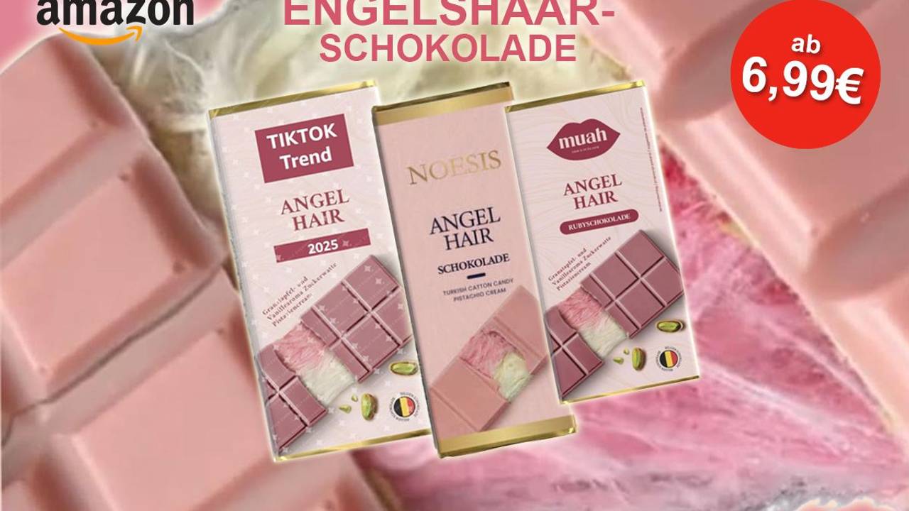 Anordnung von Engelshaar-Schokoladen