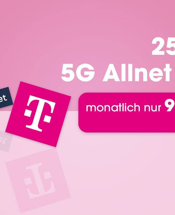 25 GB Allnet-Flatrate im Telekom-Netz (5G) bei Freenet.