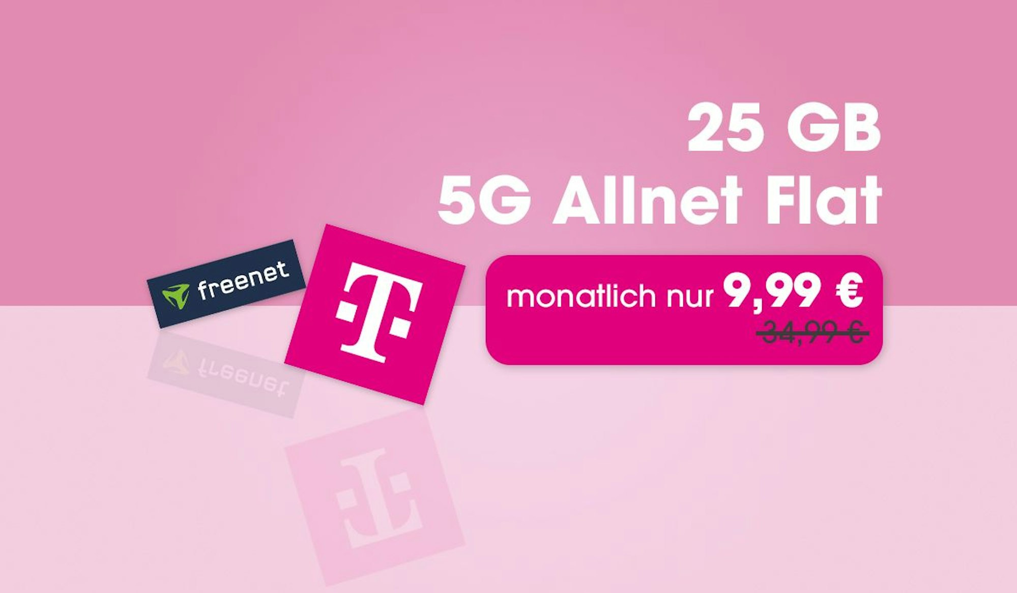 25 GB Allnet-Flatrate im Telekom-Netz (5G) bei Freenet.
