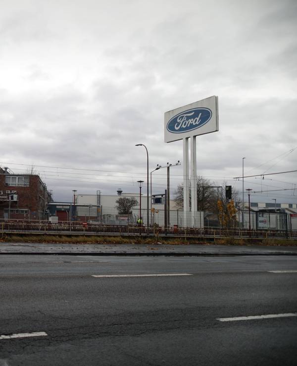 Die Fordwerke an der Emdener Straße in Niehl. Das Foto wurde im November 2024 aufgenommen.
