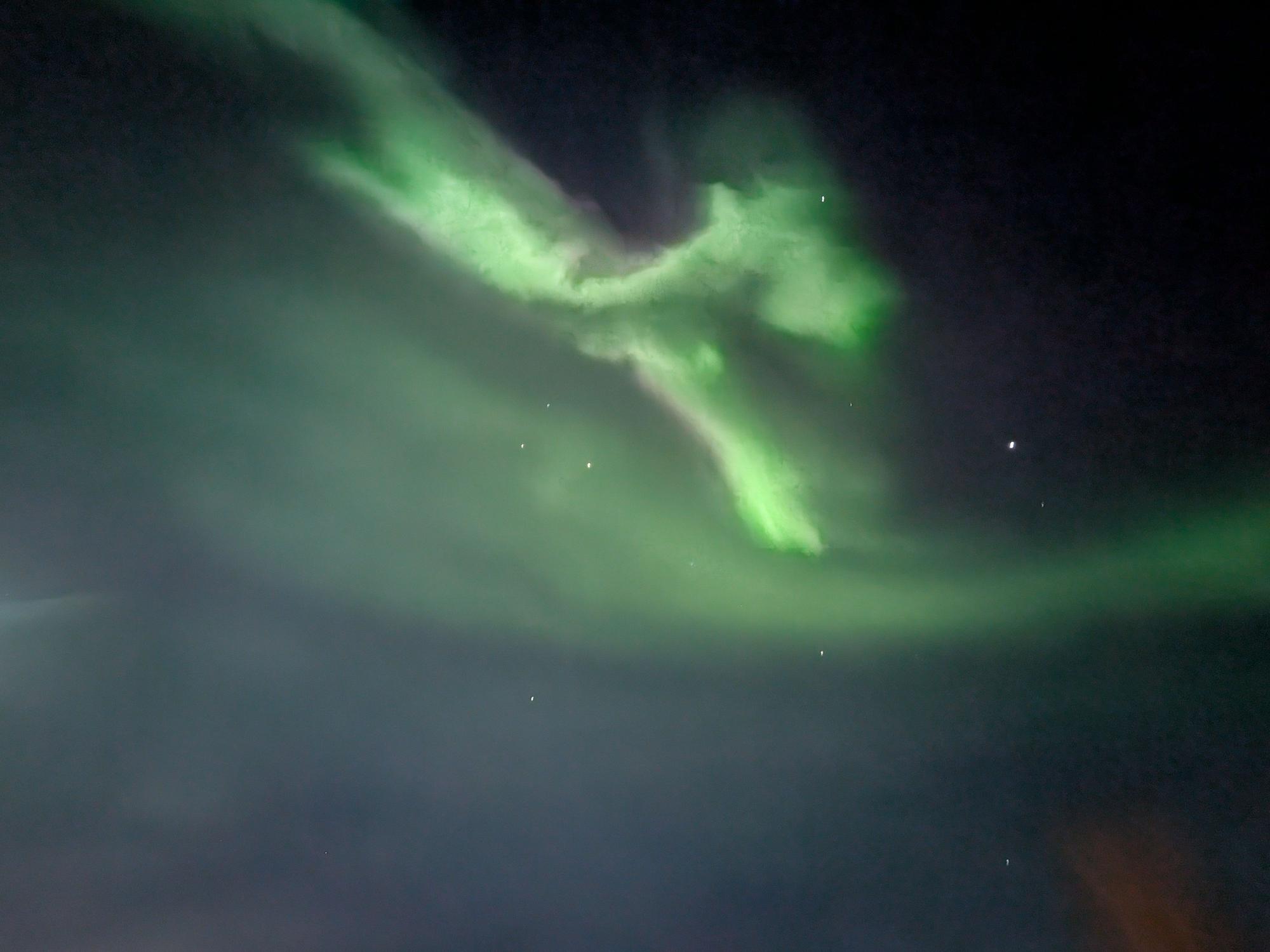 Aurora borealis auf Island