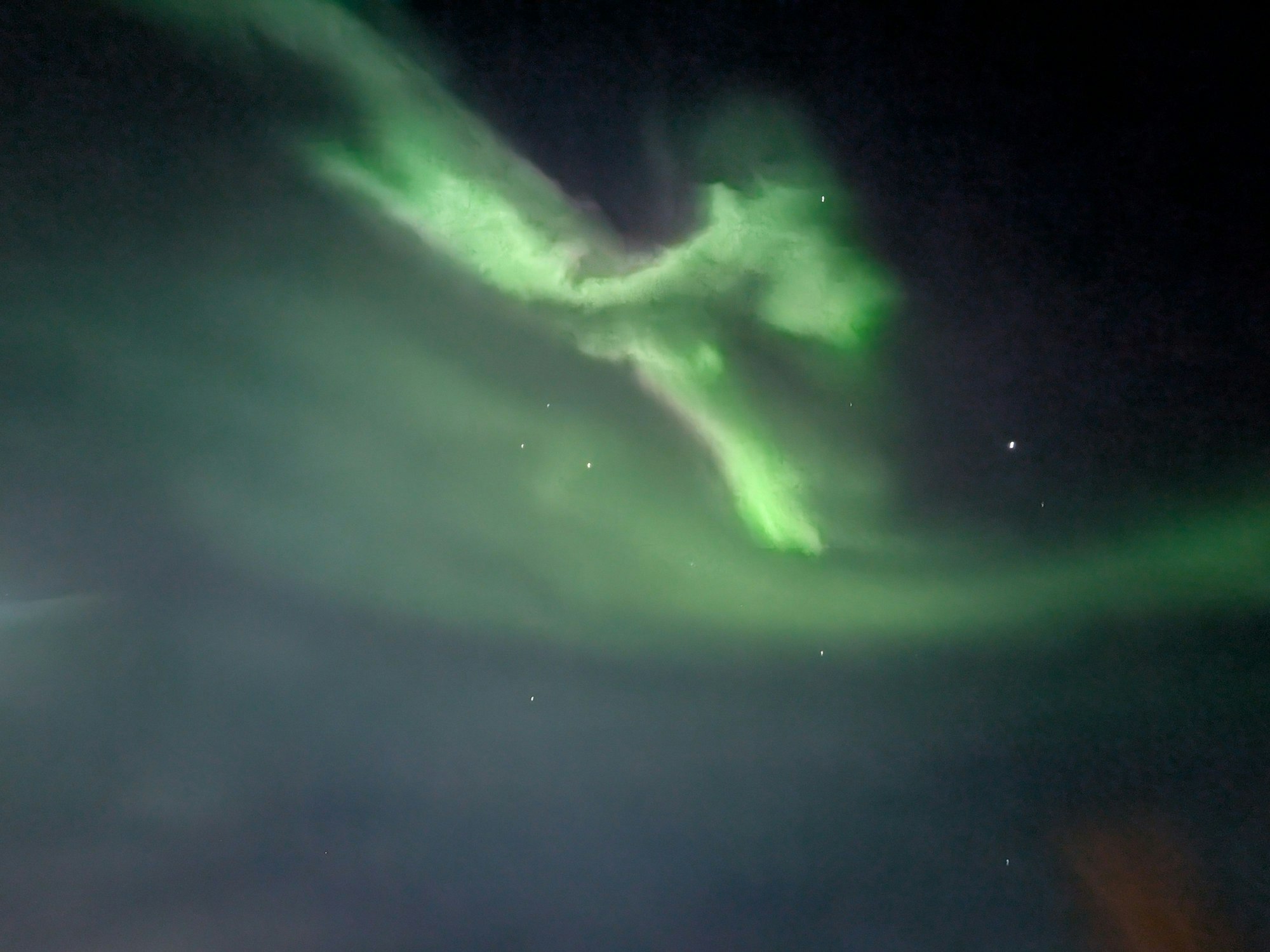 Aurora borealis auf Island