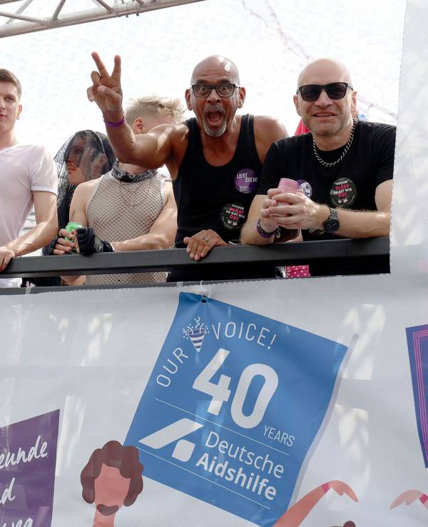 Pierre Sanoussi-Bliss bei der 45. Christopher Street Day Parade 2023.