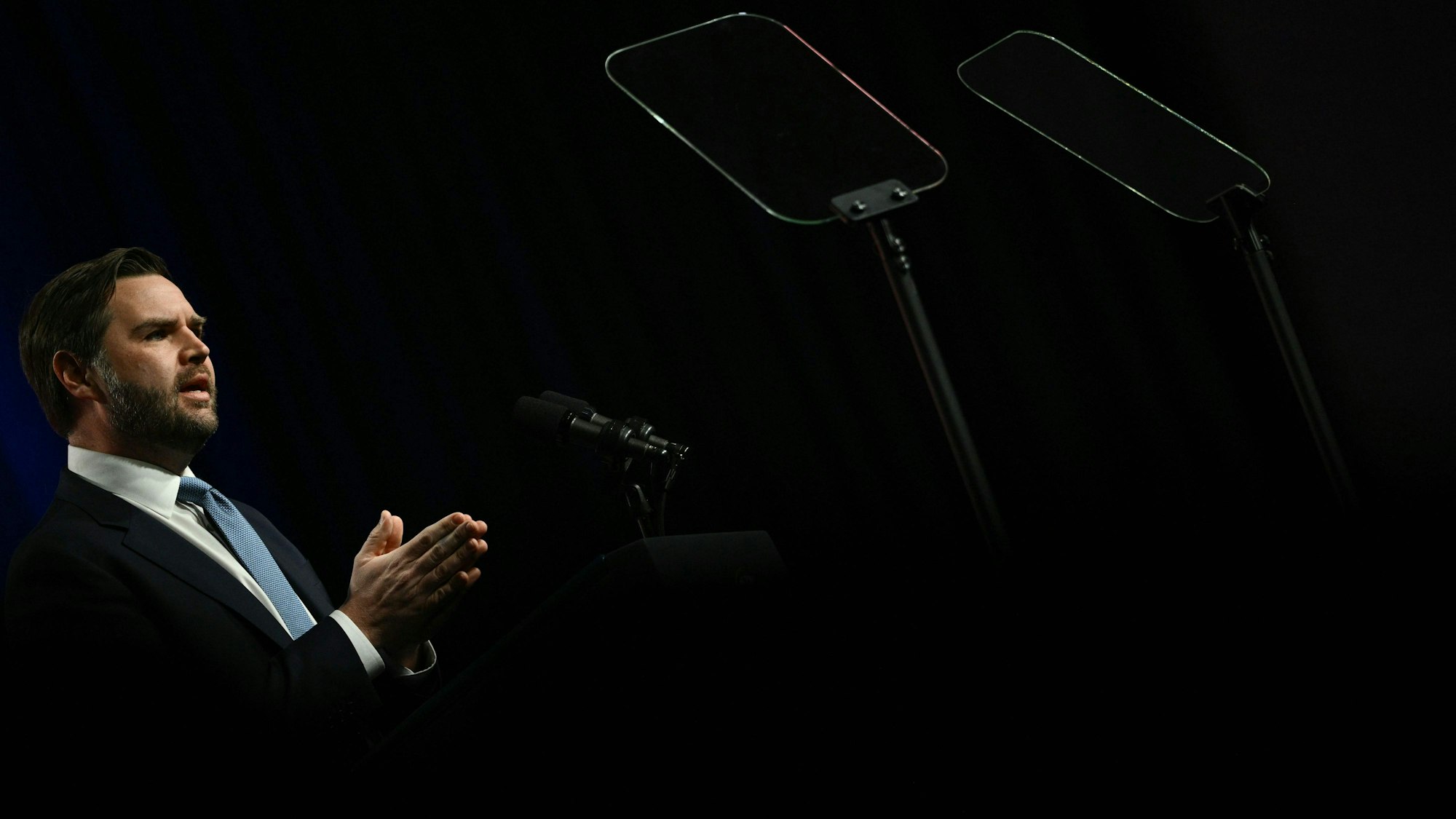 Der US-Vizepräsident JD Vance (hier am 10. März bei der National League of Cities Congressional Conference in Washington) wurde bei einem Konzertbesuch ausgepfiffen.