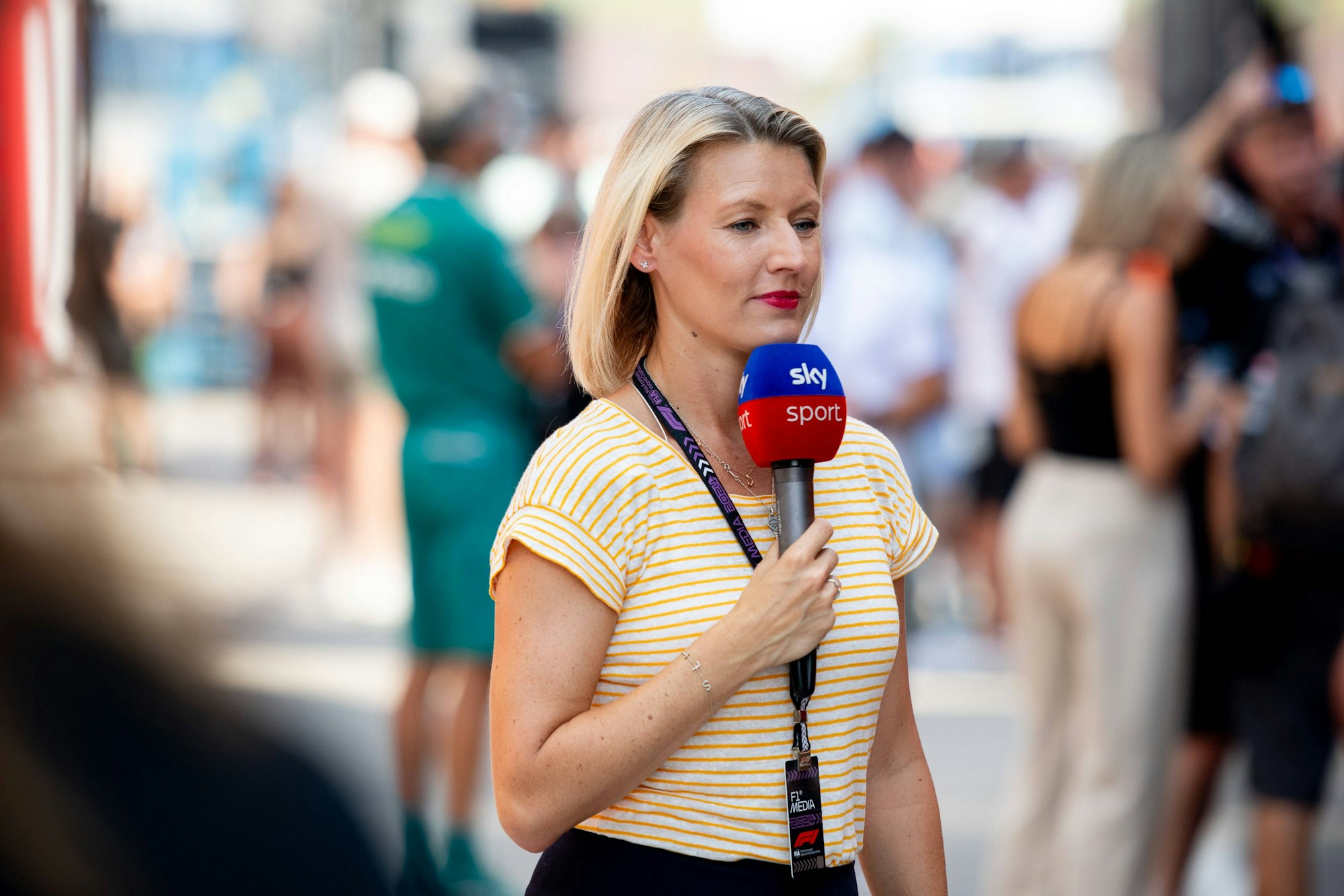 Sandra Baumgartner ist Formel-1-Reporterin bei Sky