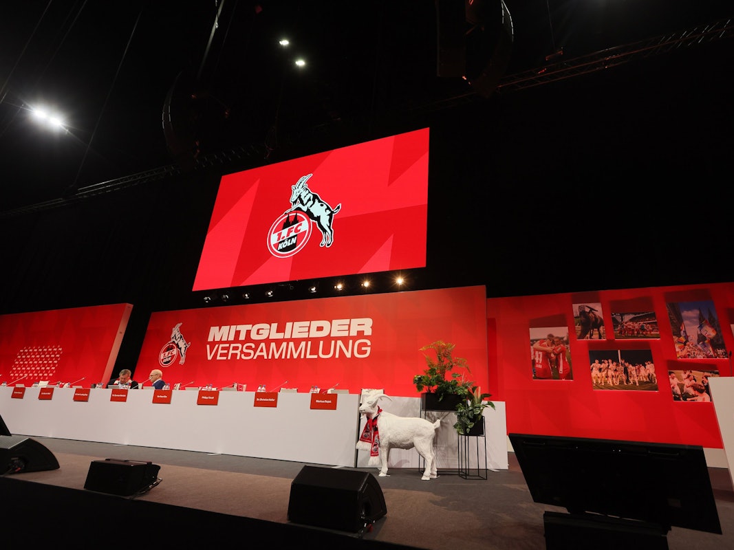 1. FC Köln, Mitgliederversammlung in der Arena.