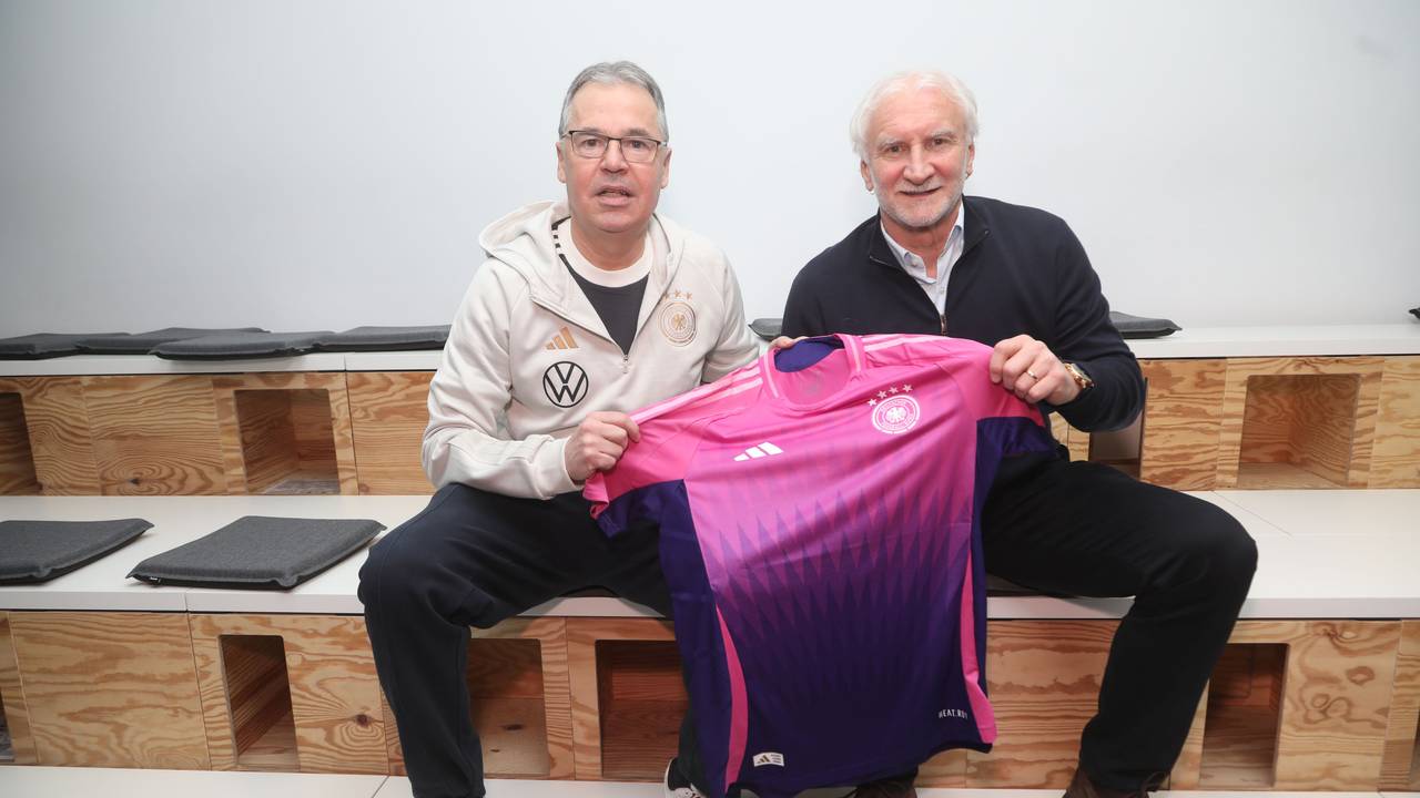 Interview mit Andreas Rettig (l.) und Rudi Völler.