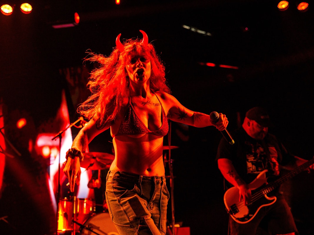 Die US-Band Gel bei einem Auftritt auf dem Roskilde-Festival.
