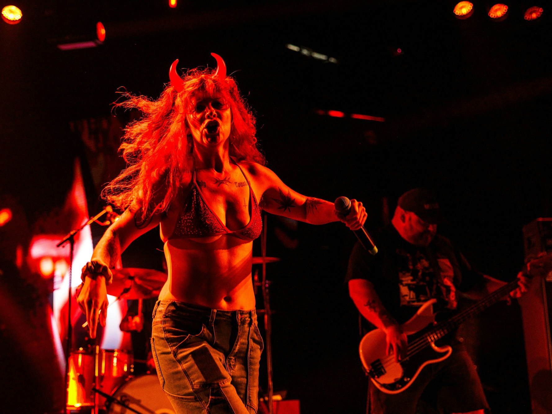 Die US-Band Gel bei einem Auftritt auf dem Roskilde-Festival.