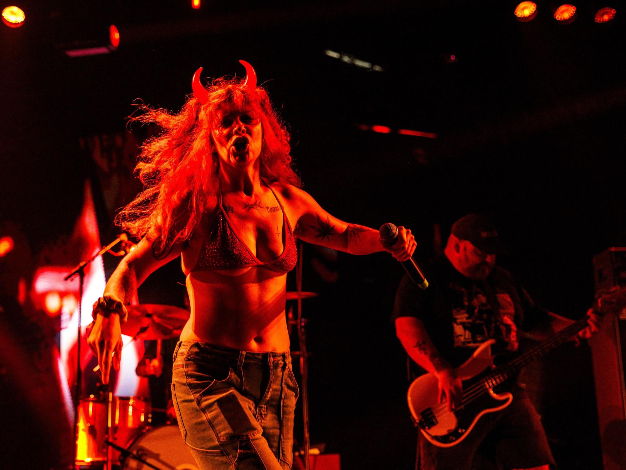 Die US-Band Gel bei einem Auftritt auf dem Roskilde-Festival.