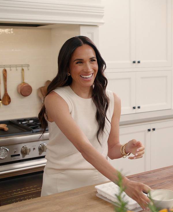 Ein undatiertes, von Netflix veröffentlichtes Foto Meghan, Herzogin von Sussex, in ihrer neuen Lifestyle-Serie „With Love, Meghan“.