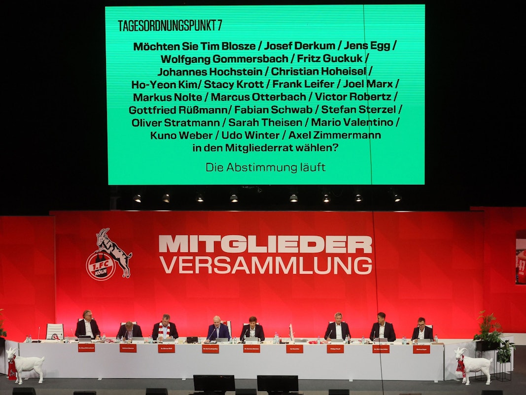 1. FC Köln, Mitgliederversammlung, 24.09.2024 in der Lanxess-Arena.
