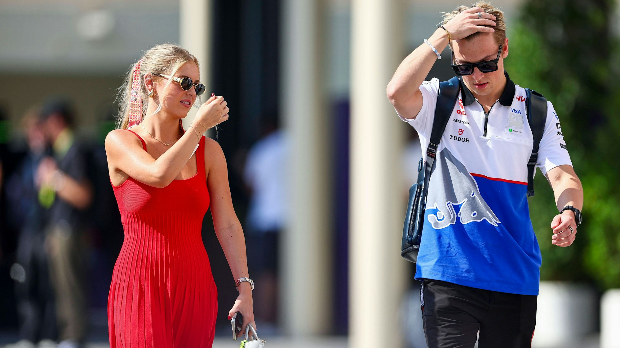 Liam Lawson mit seiner Freundin Hannah St. John.