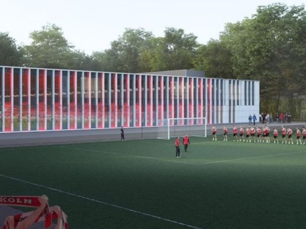 Animation des neuen Leistungszentrums beim 1. FC Köln.