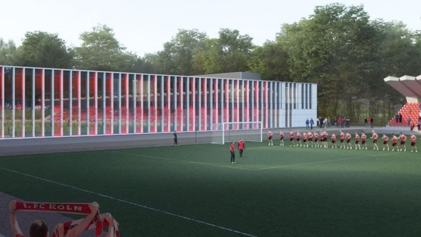 Animation des neuen Leistungszentrums beim 1. FC Köln.