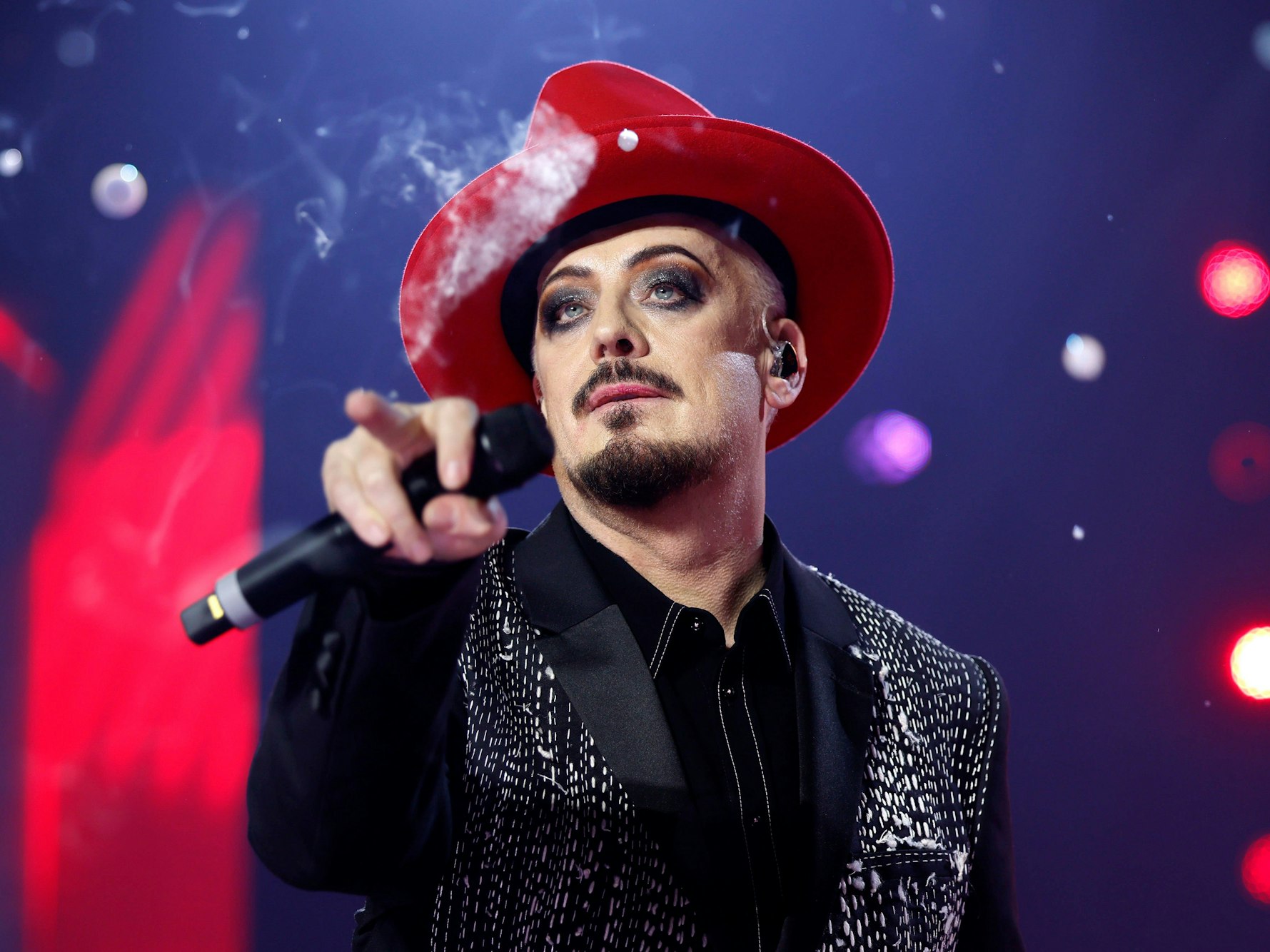 Boy George in der Veltins-Arena in Gelsenkirchen.