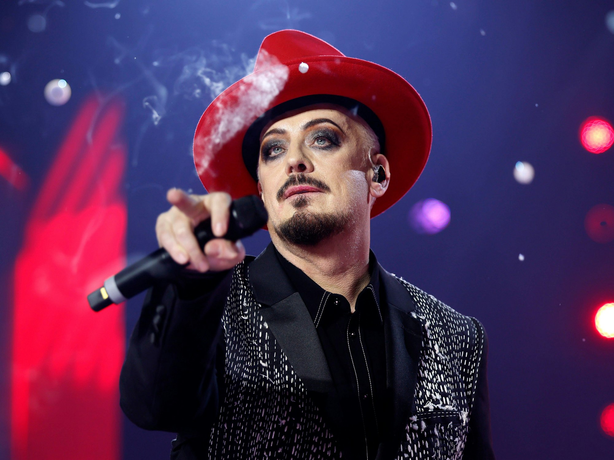 Boy George in der Veltins-Arena in Gelsenkirchen.
