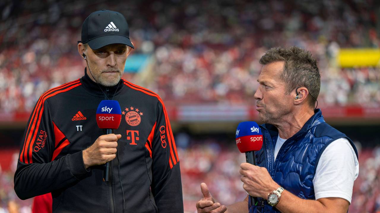 Thomas Tuchel und Lothar Matthäus am Sky-Pult.