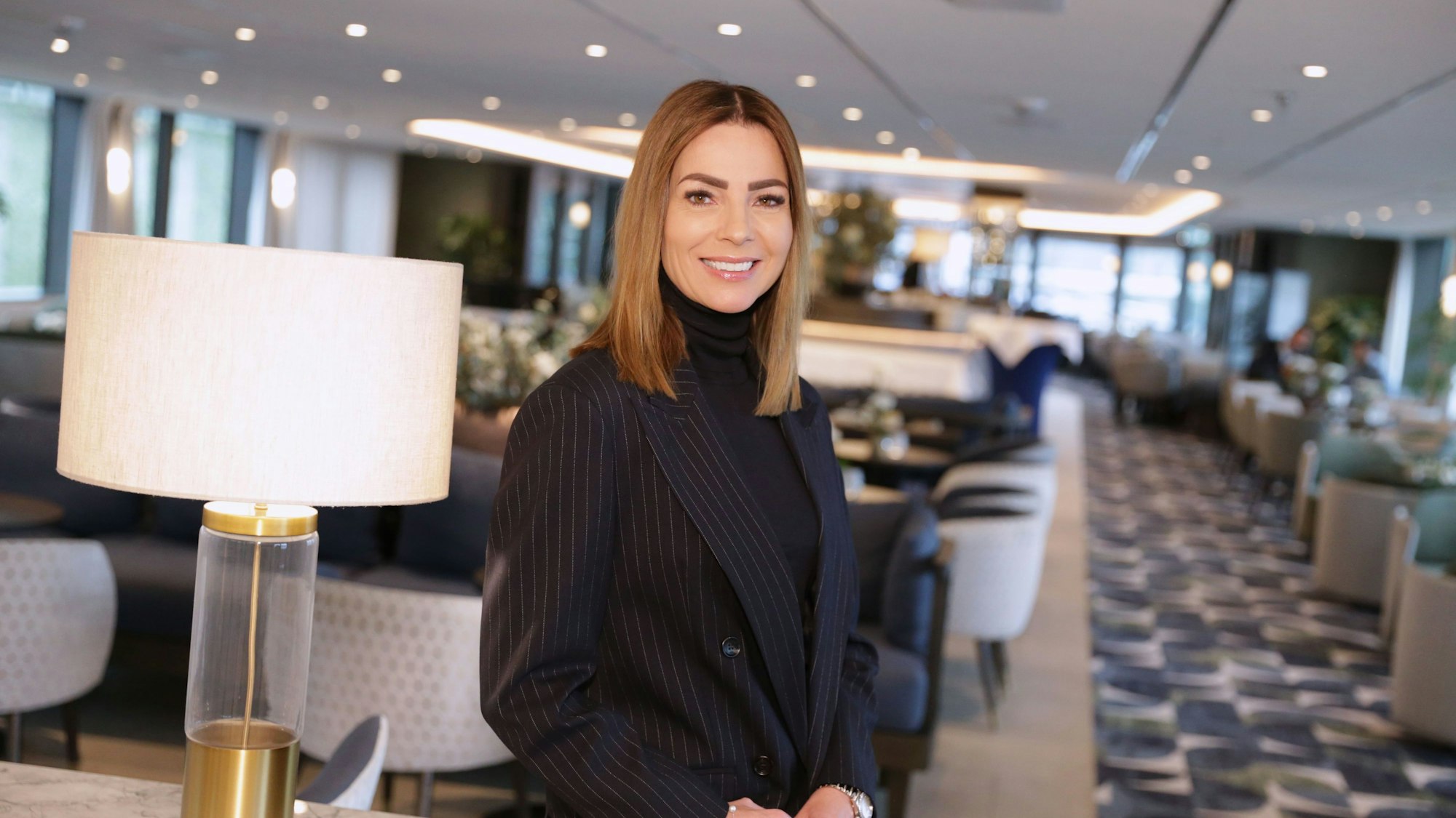 Viva Cruises Chefin und Mit-Gründerin Andrea Kruse auf der Viva One in Düsseldorf.