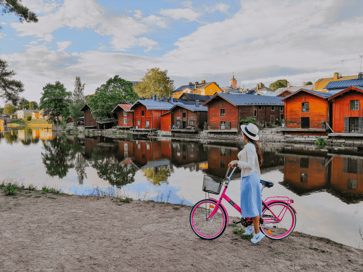 Bild von Porvoo, der zweitältesten Stadt Finnlands
