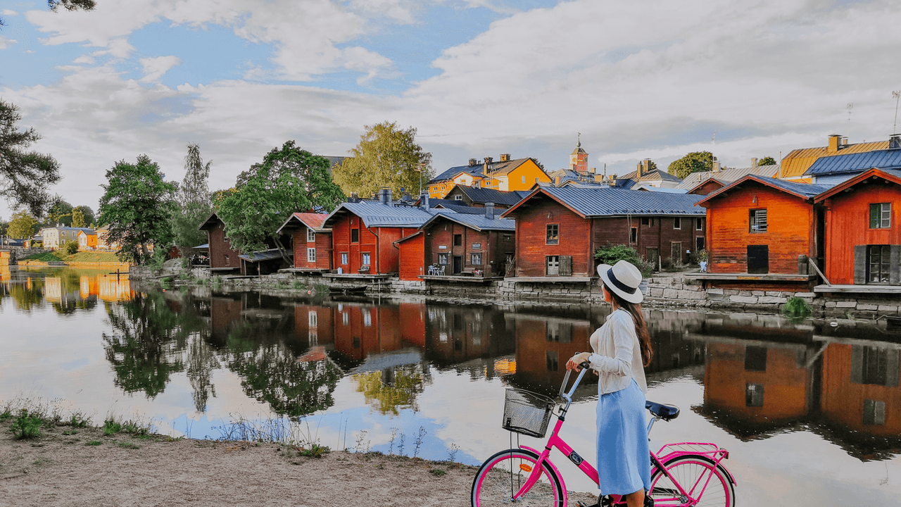 Bild von Porvoo, der zweitältesten Stadt Finnlands