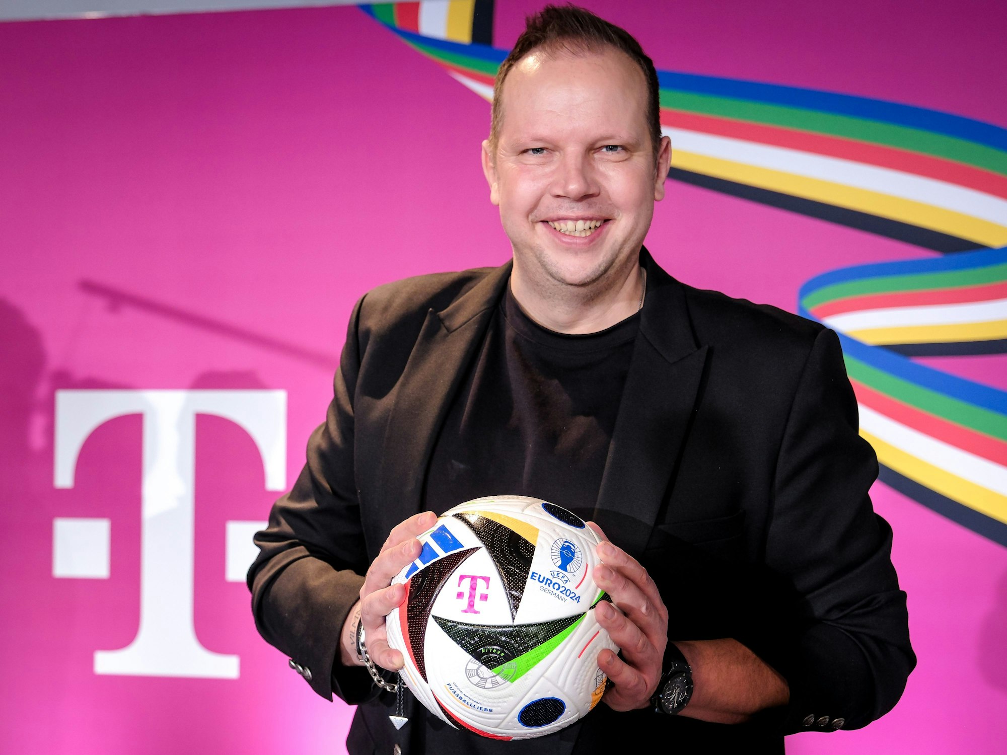 Wolff Fuss vor dem Einsatz bei der EM 2024.