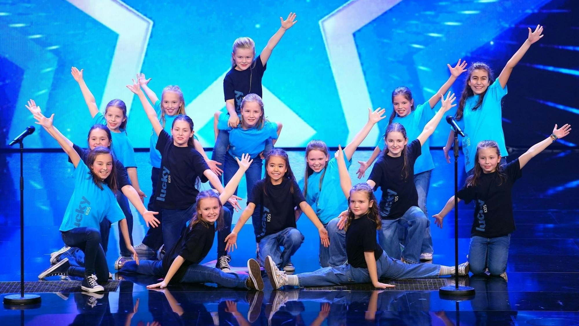 Die Lucky Kids beim Auftritt bei „Das Supertalent“.