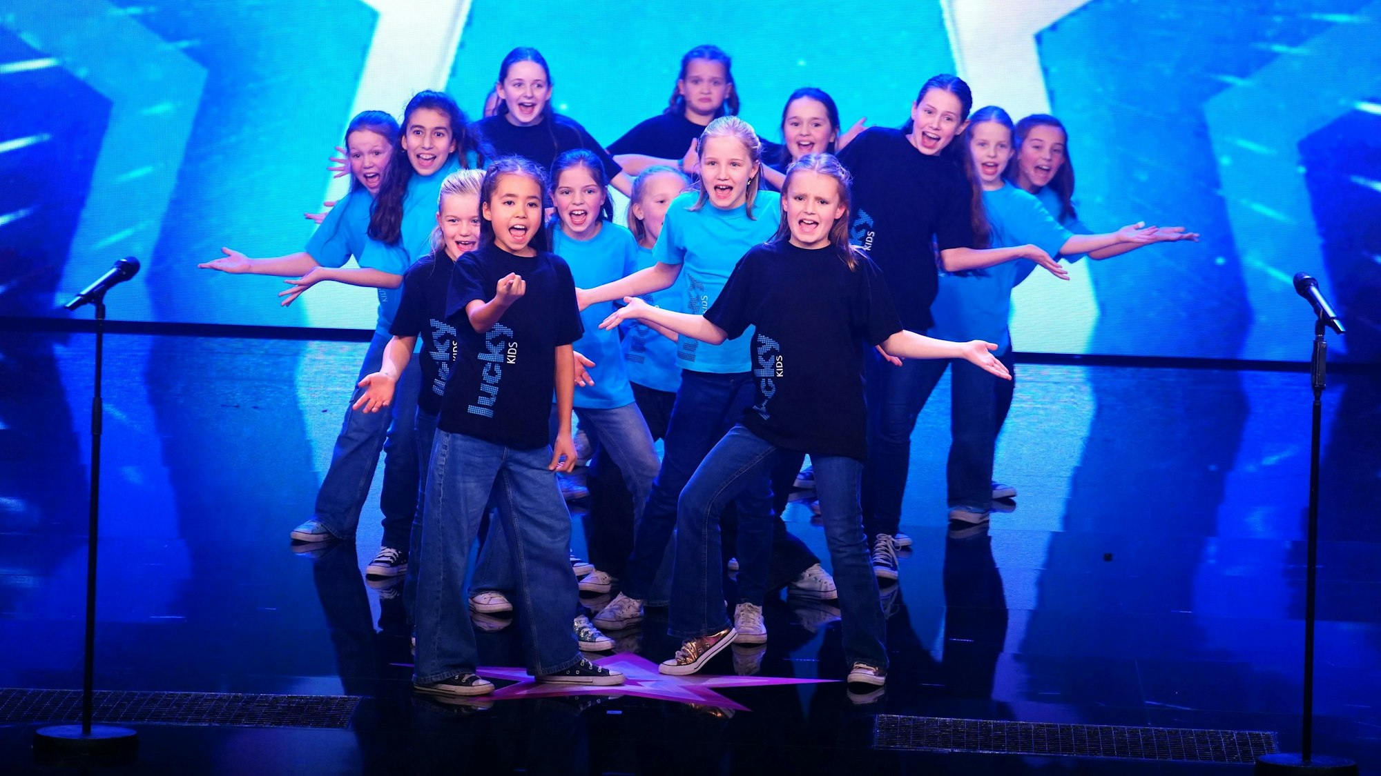 Die Lucky Kids beim Auftritt bei „Das Supertalent“.