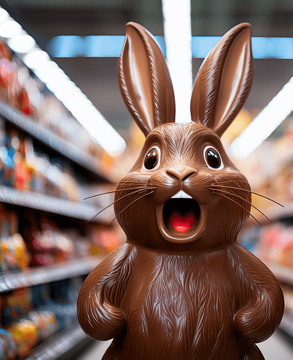 Preis-Schock an Ostern: Einige Osterhasen sind deutlich teurer als die anderen (das Bild wurde maschinell hergestellt).