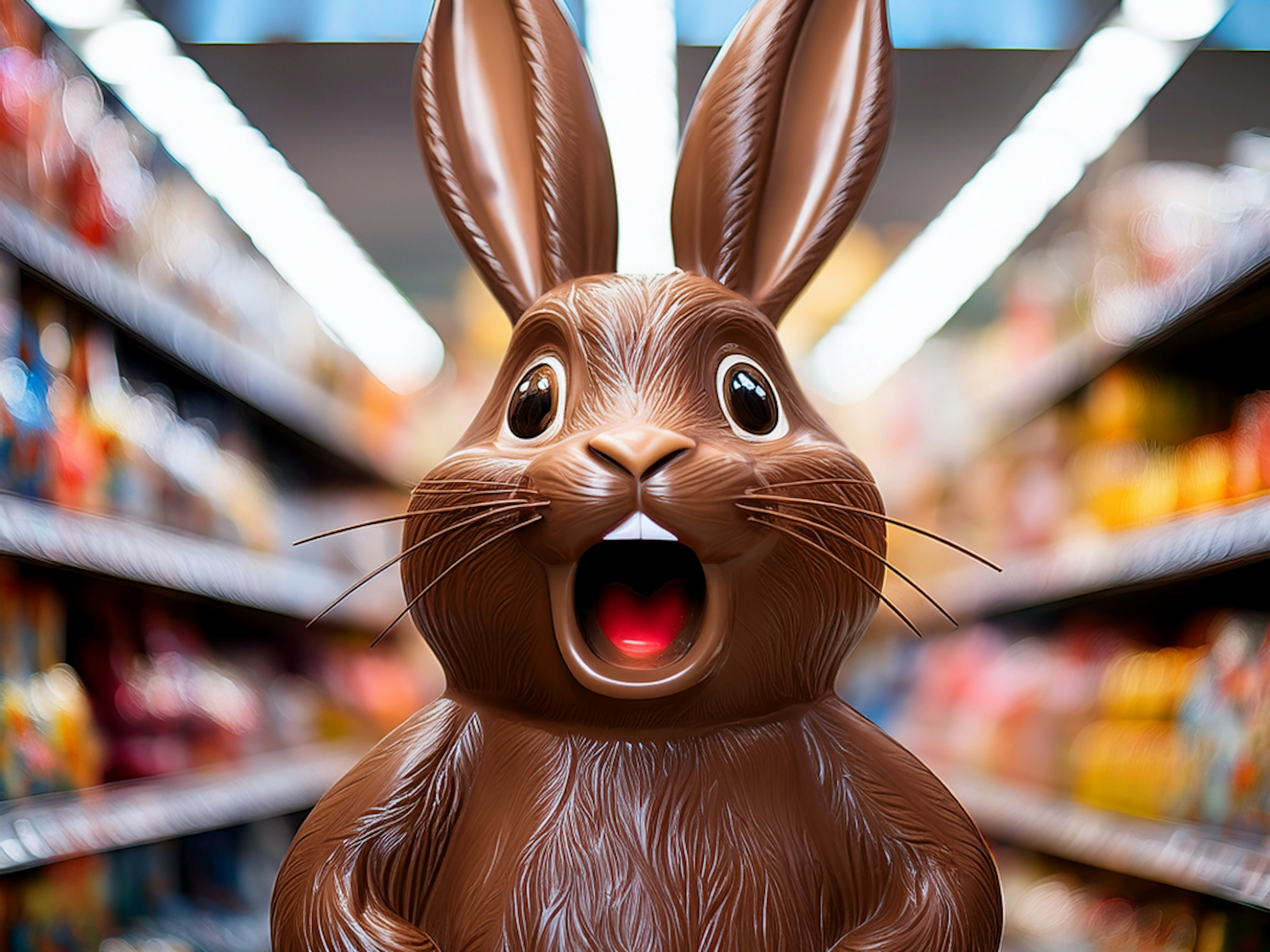 Preis-Schock an Ostern: Einige Osterhasen sind deutlich teurer als die anderen (das Bild wurde maschinell hergestellt).