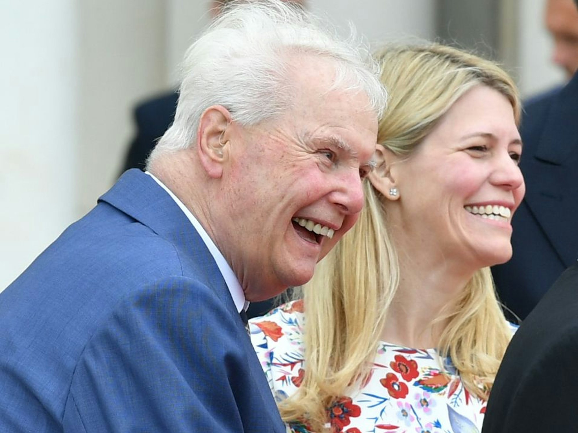 Andreas Prinz von Sachsen-Coburg und Gotha und Kelly Rondestvedt, die Ehefrau von Hubertus Prinz von Sachsen-Coburg und Gotha (Archivbild 2019).