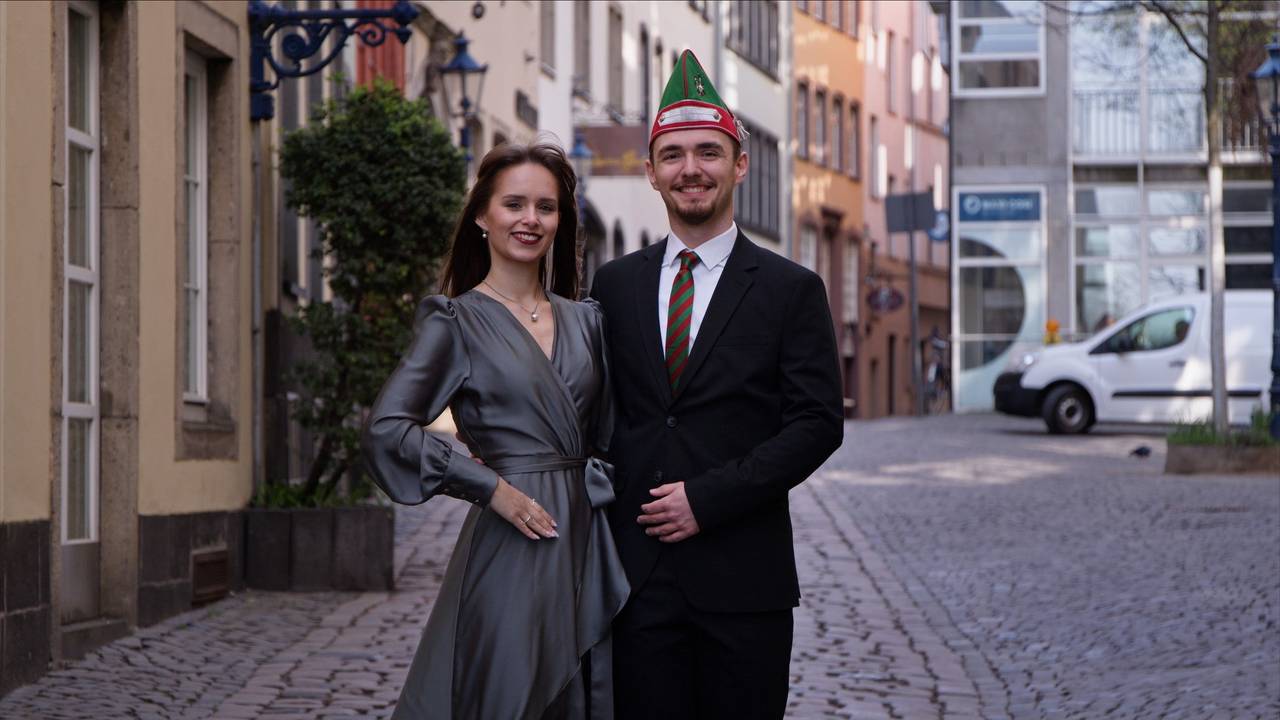 Das Tanzpaar der Altstädter, Kathie Kierig und Robin Gilde.