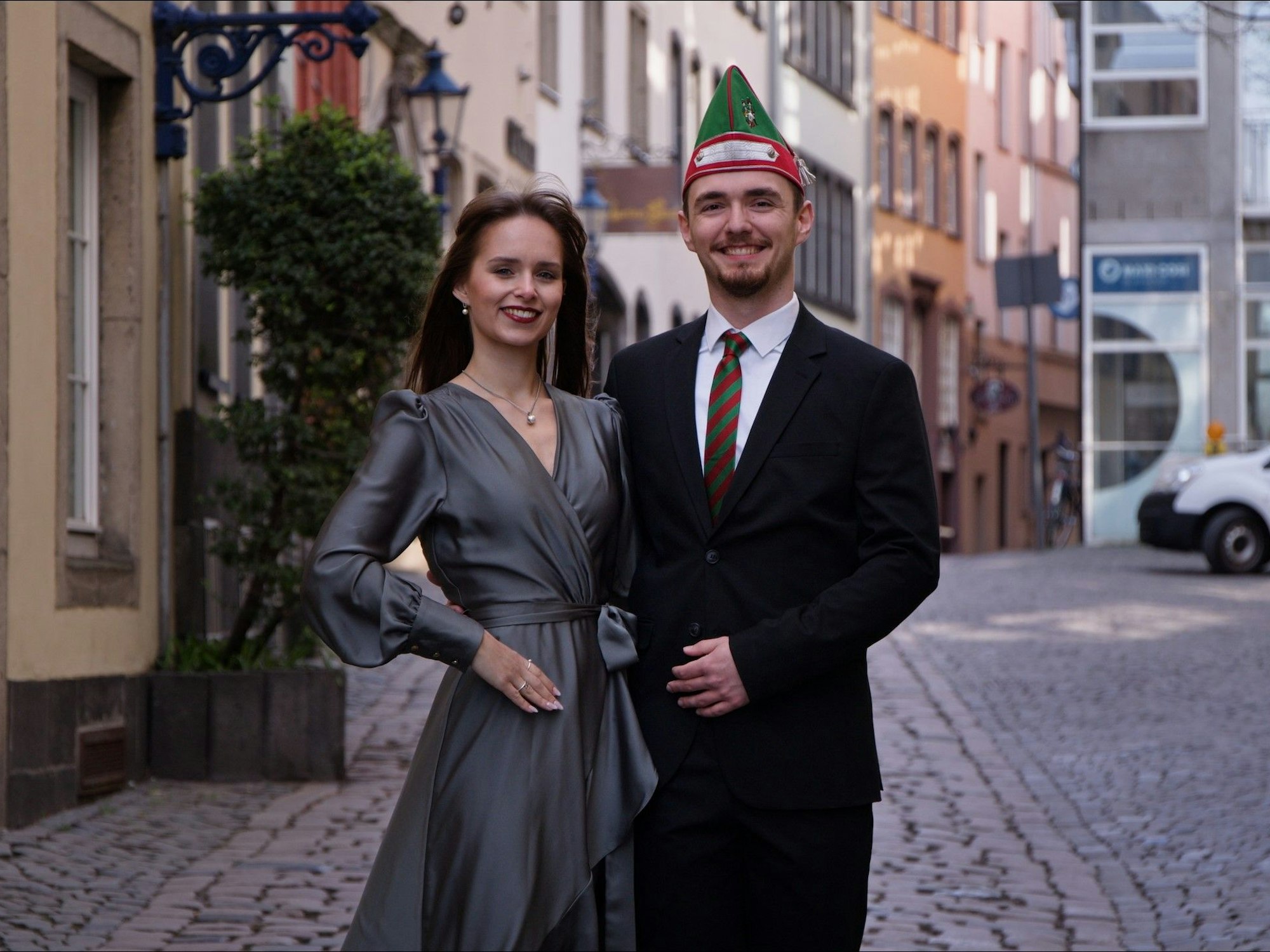 Das Tanzpaar der Altstädter, Kathie Kierig und Robin Gilde.