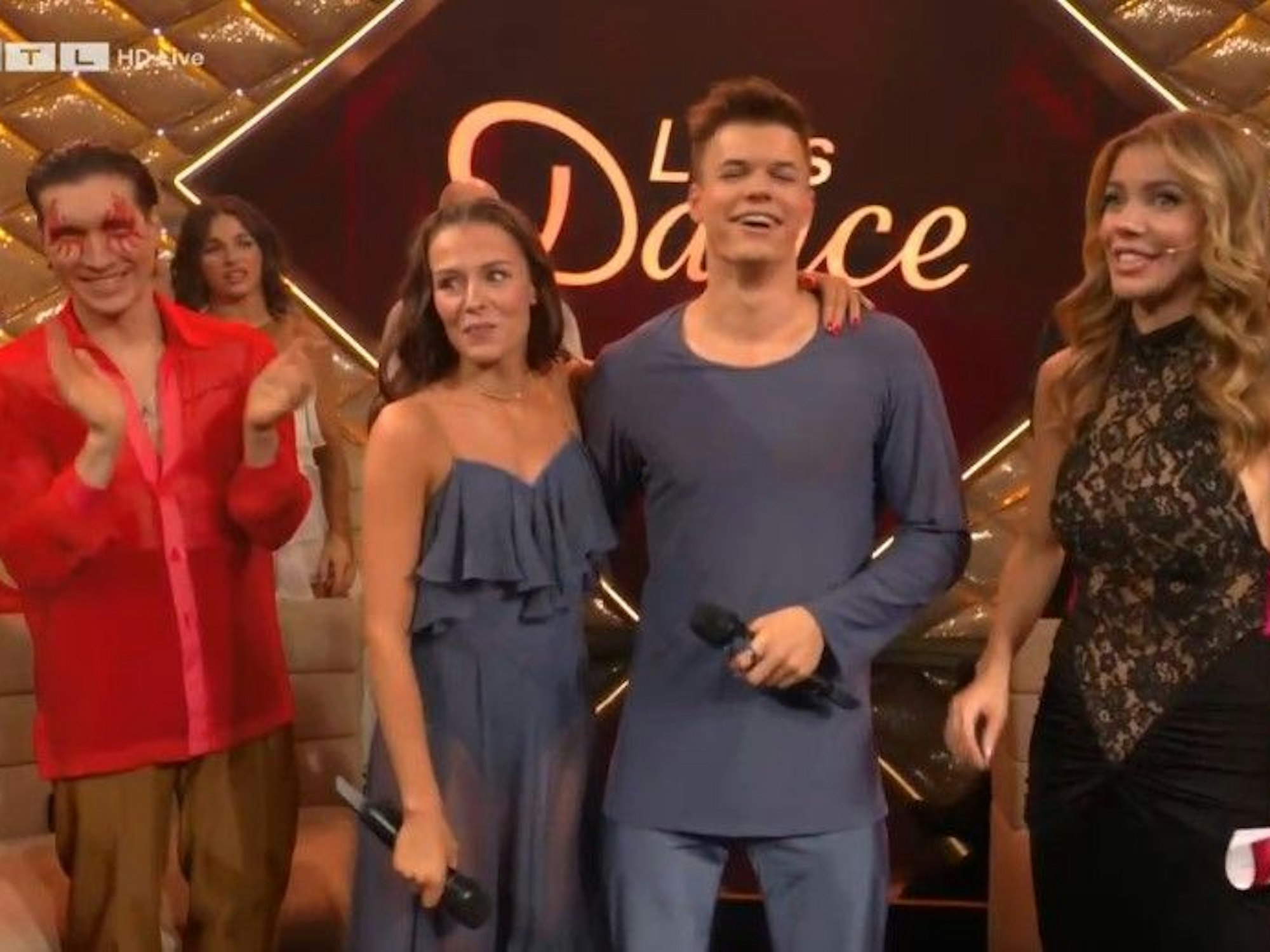 Patricija und Taliso (Mitte) begeisterten mit ihrem Contemporary. Evgeny (l.) und Victoria waren begeistert.