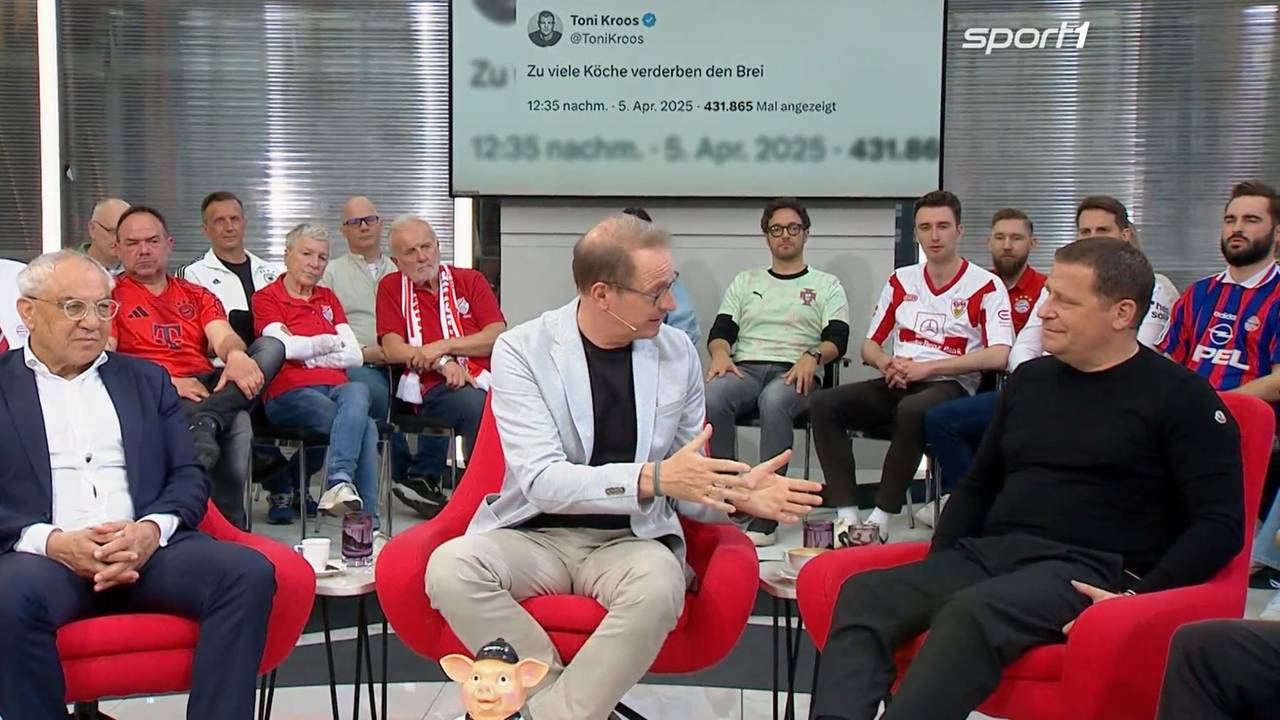 Florian König spricht im „Doppelpass“ mit Max Eberl.