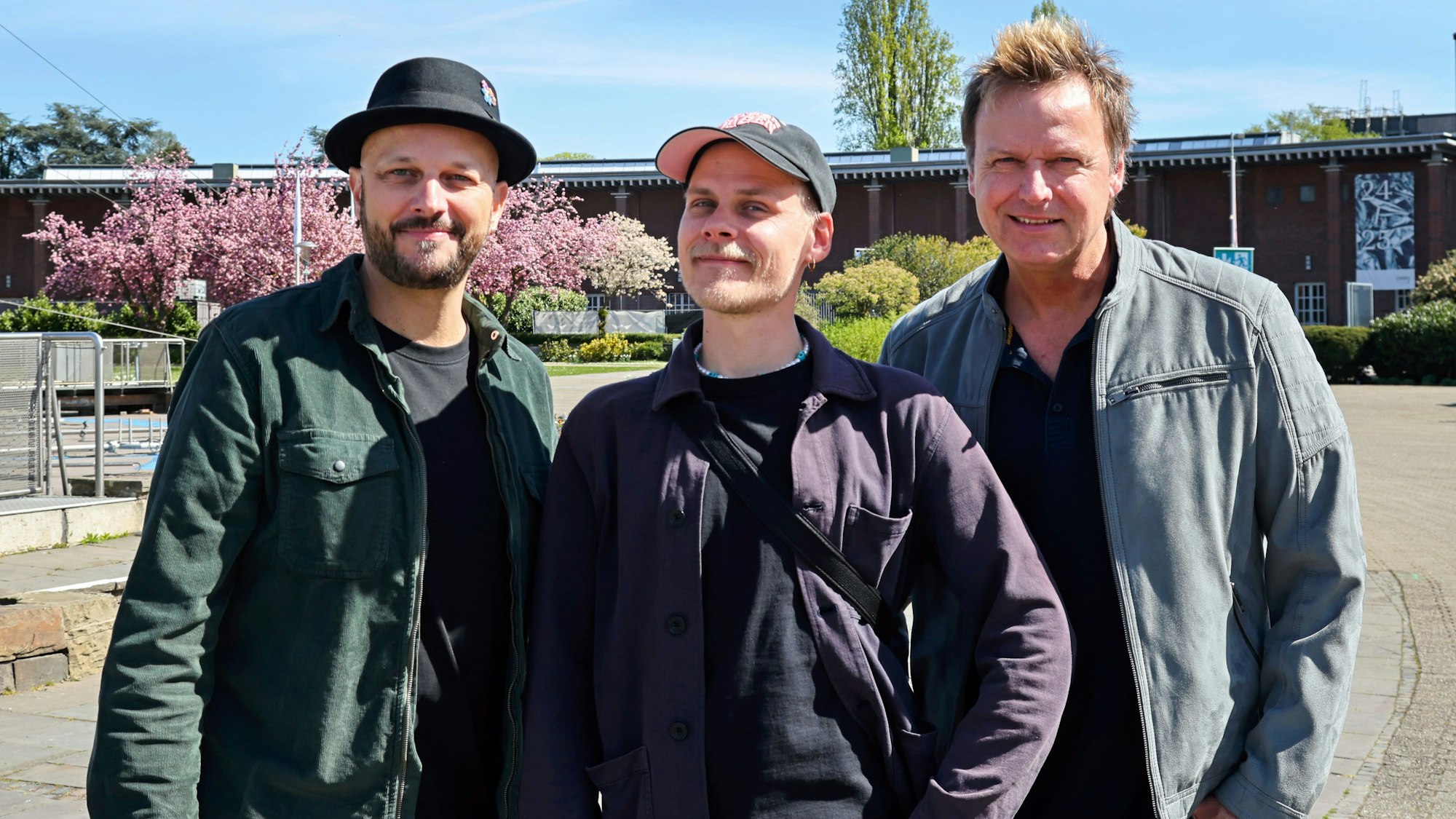 Pit Hupperten, Oliver Niesen und Mirko Bäumer im Tanzbrunnen.