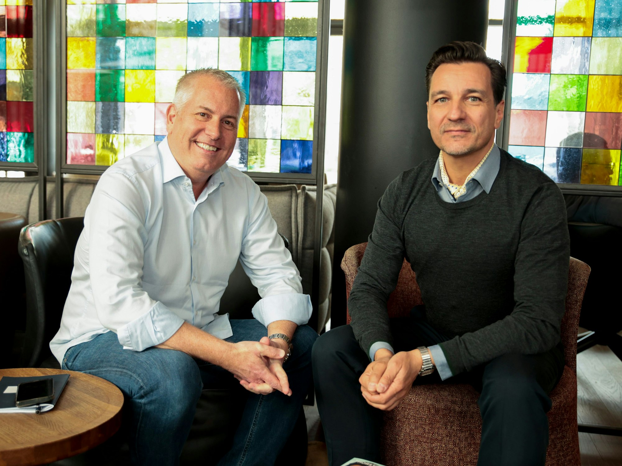 Thorsten Havener im Gespräch mit Marcel Schwamborn.