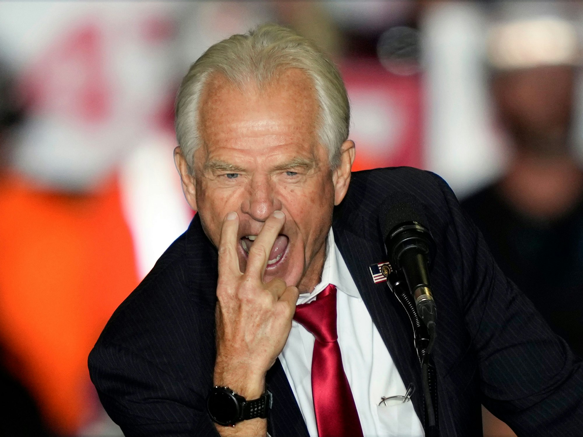 Peter Navarro (hier im Oktober 2024) ist der Mann hinter Trumps radikaler Zollpolitik.