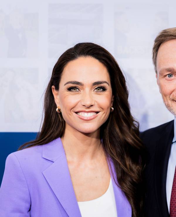 Das Ehepaar Franca Lehfeldt, Autorin und Journalistin, und Christian Lindner (FDP), damaliger Bundesminister der Finanzen im Juni 2024