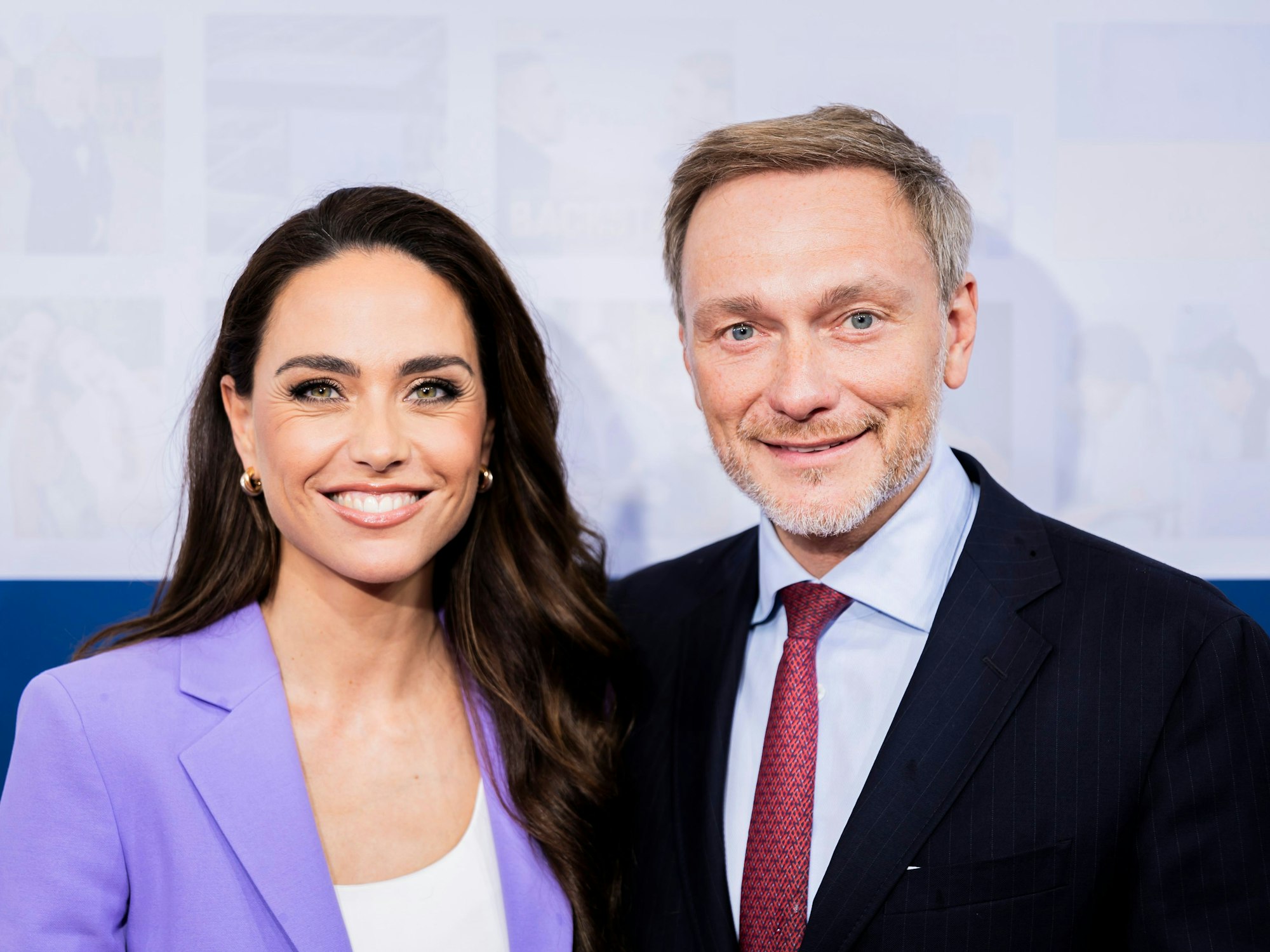 Das Ehepaar Franca Lehfeldt, Autorin und Journalistin, und Christian Lindner (FDP), damaliger Bundesminister der Finanzen im Juni 2024