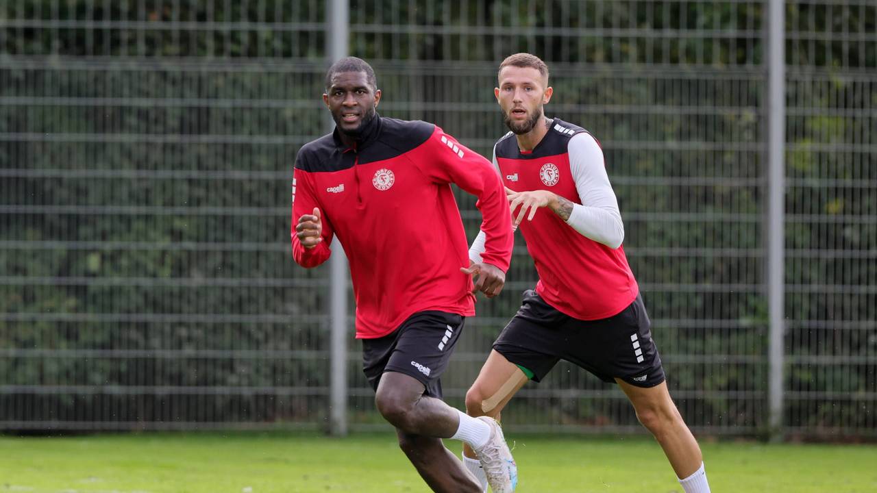Ex-FC-Profi Anthony Modeste hielt sich im Sommer 2023 bei Fortuna Köln fit.