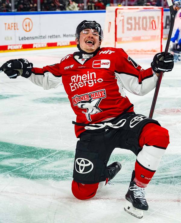 Justin Schütz jubelt.