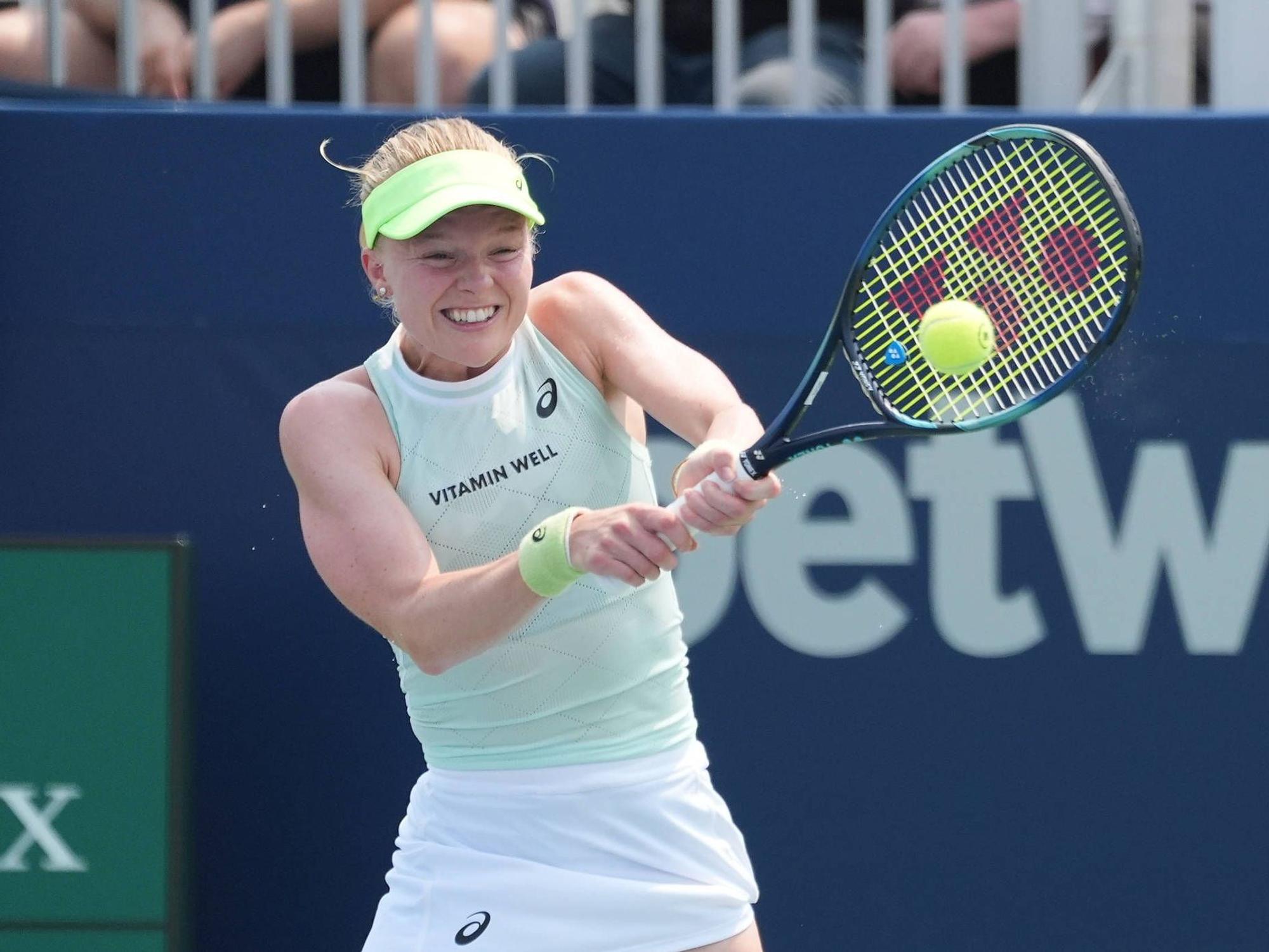 Harriet Dart während eines Spiels in Toronto.