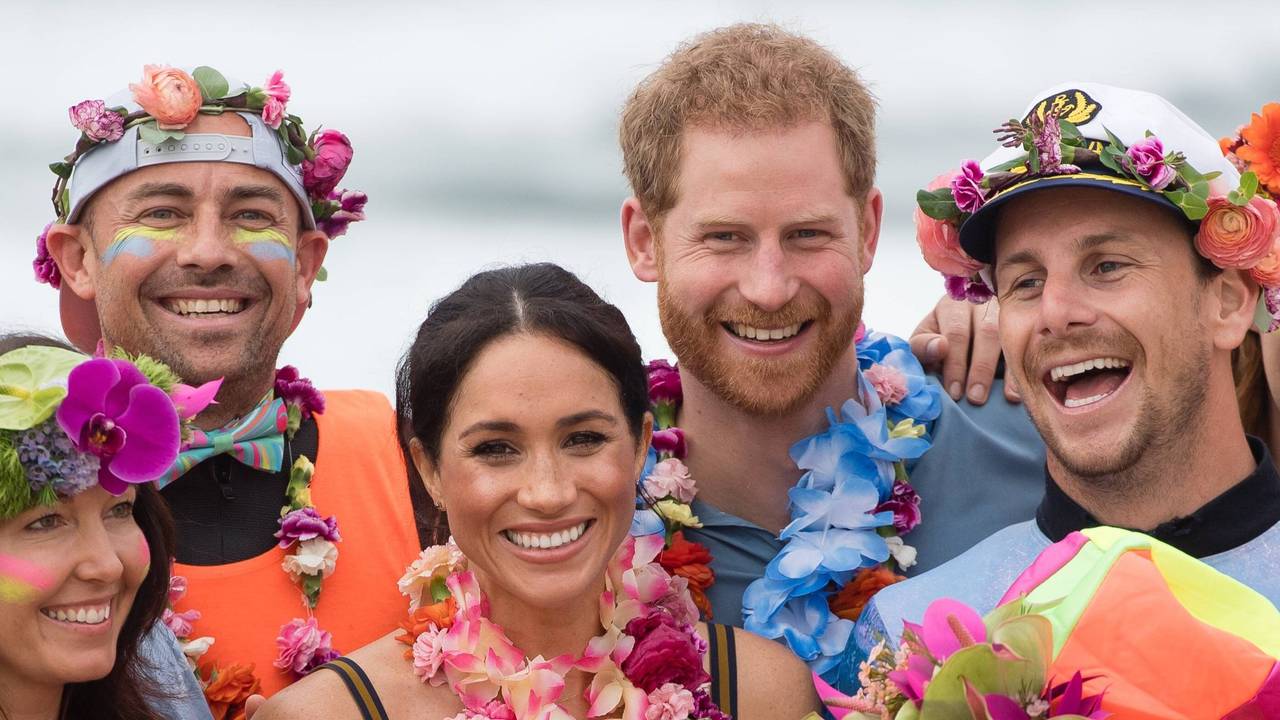 Prinz Harry und seine Frau Meghan Markle bei einem Besuch in Australien.